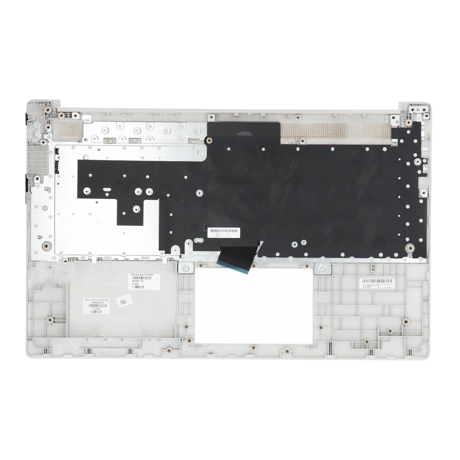 HP Laptop Keyboard Qwerty US + Top Cover - Silver