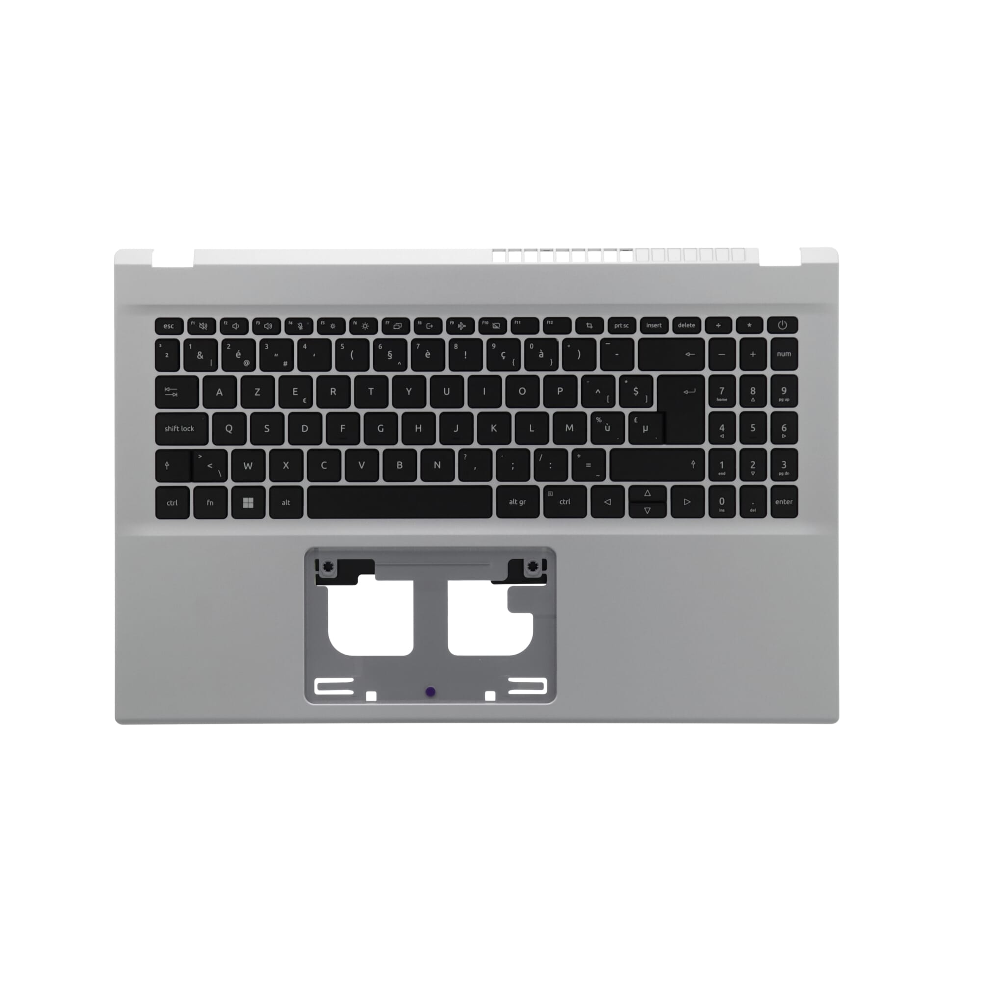 Acer Laptop Toetsenbord Azerty BE + Top Cover - Zilver