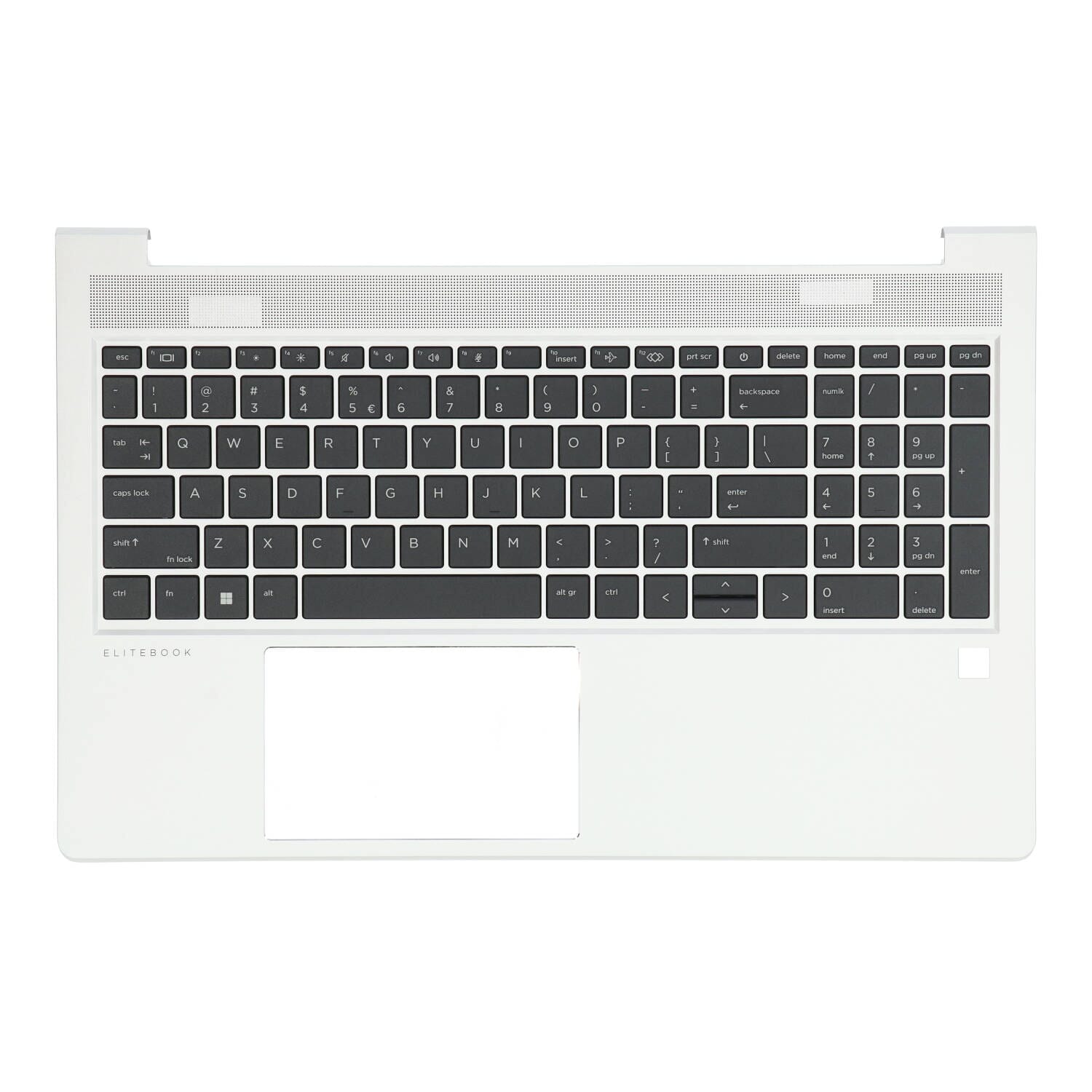 Clavier pour ordinateur portable HP Qwerty US + Top Cover - Argent