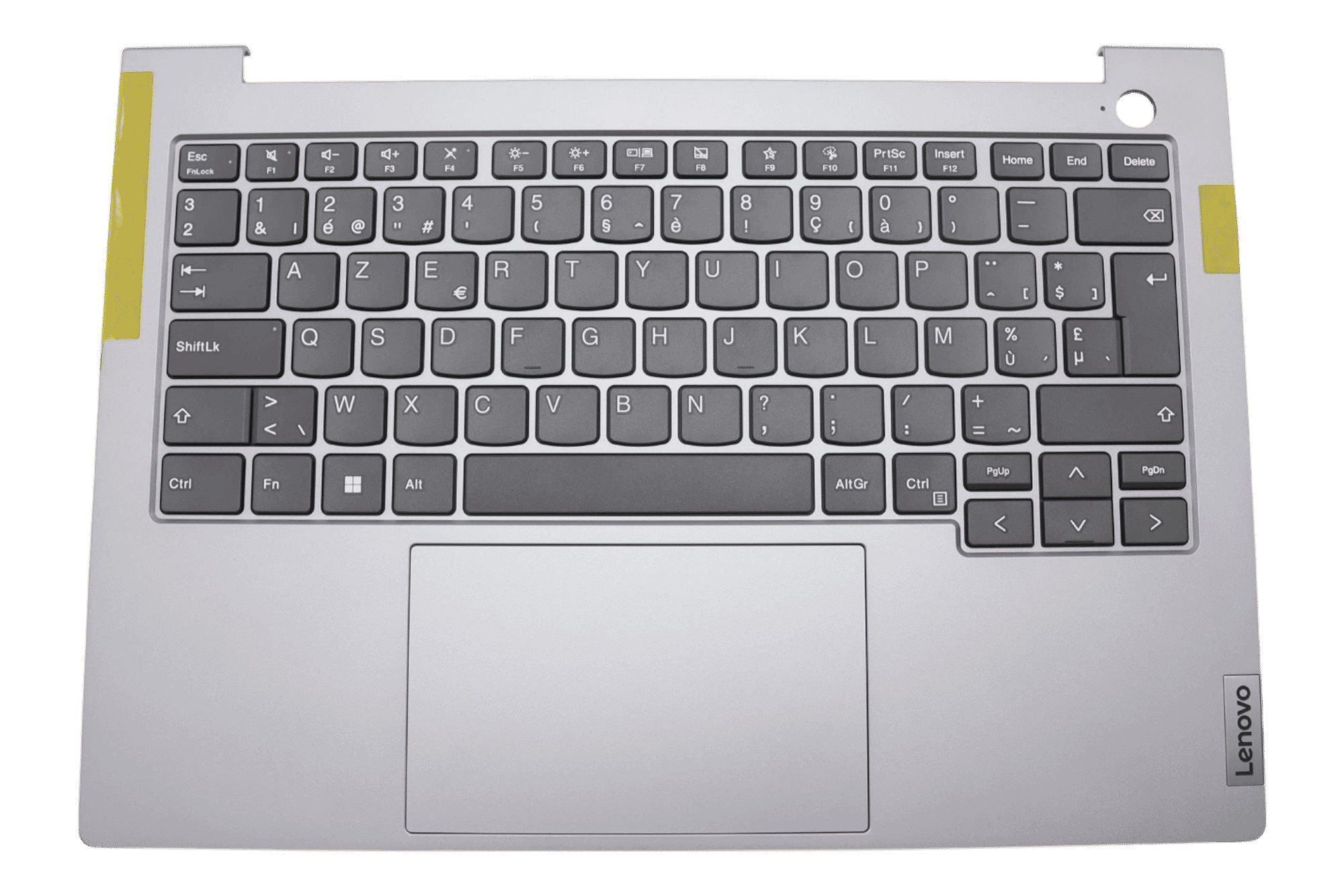 Clavier Lenovo pour ordinateur portable Azerty BE + capot supérieur