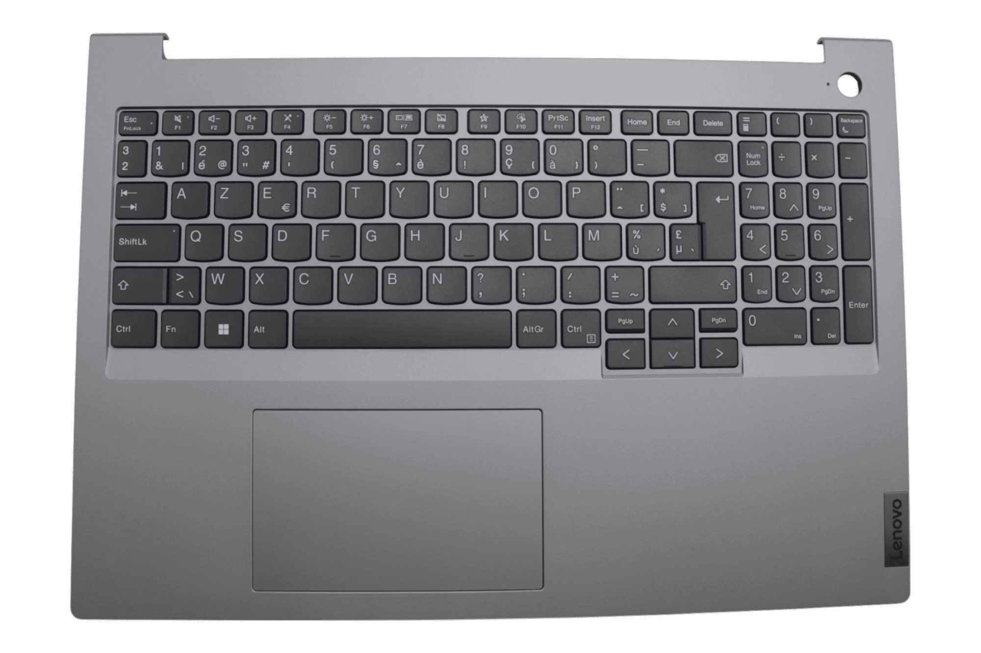 Clavier Lenovo pour ordinateur portable Azerty BE + capot supérieur