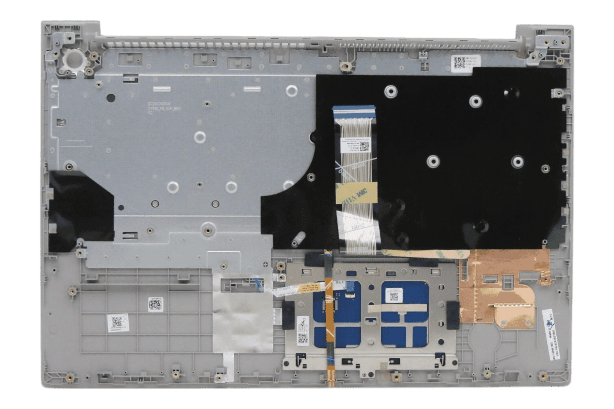 Lenovo Laptop Keyboard Qwerty US + Top Cover, BL - Gray